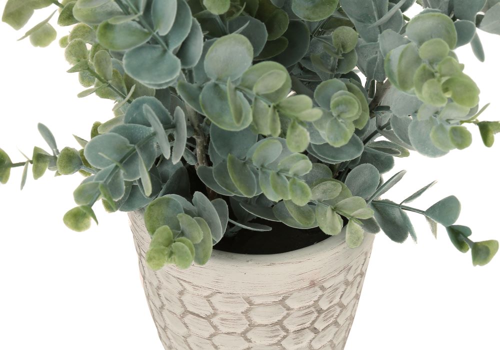 Artificial 13" Eucalyptus And Grass Plant 2 pcs With 4" Pot