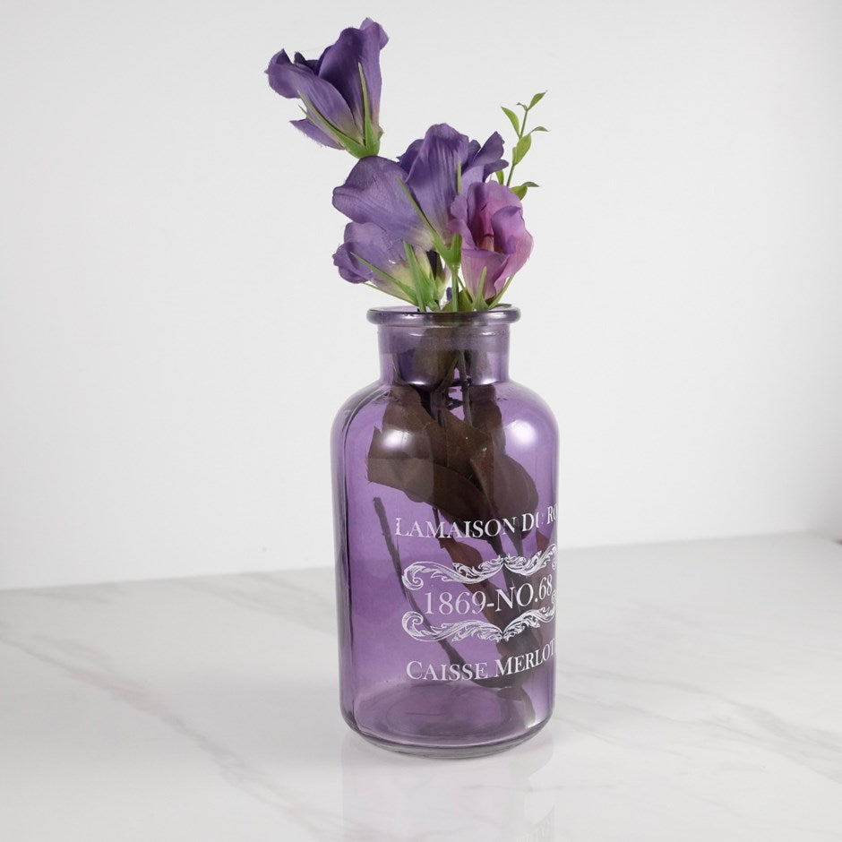 Glass Bottle - Purple 25-351