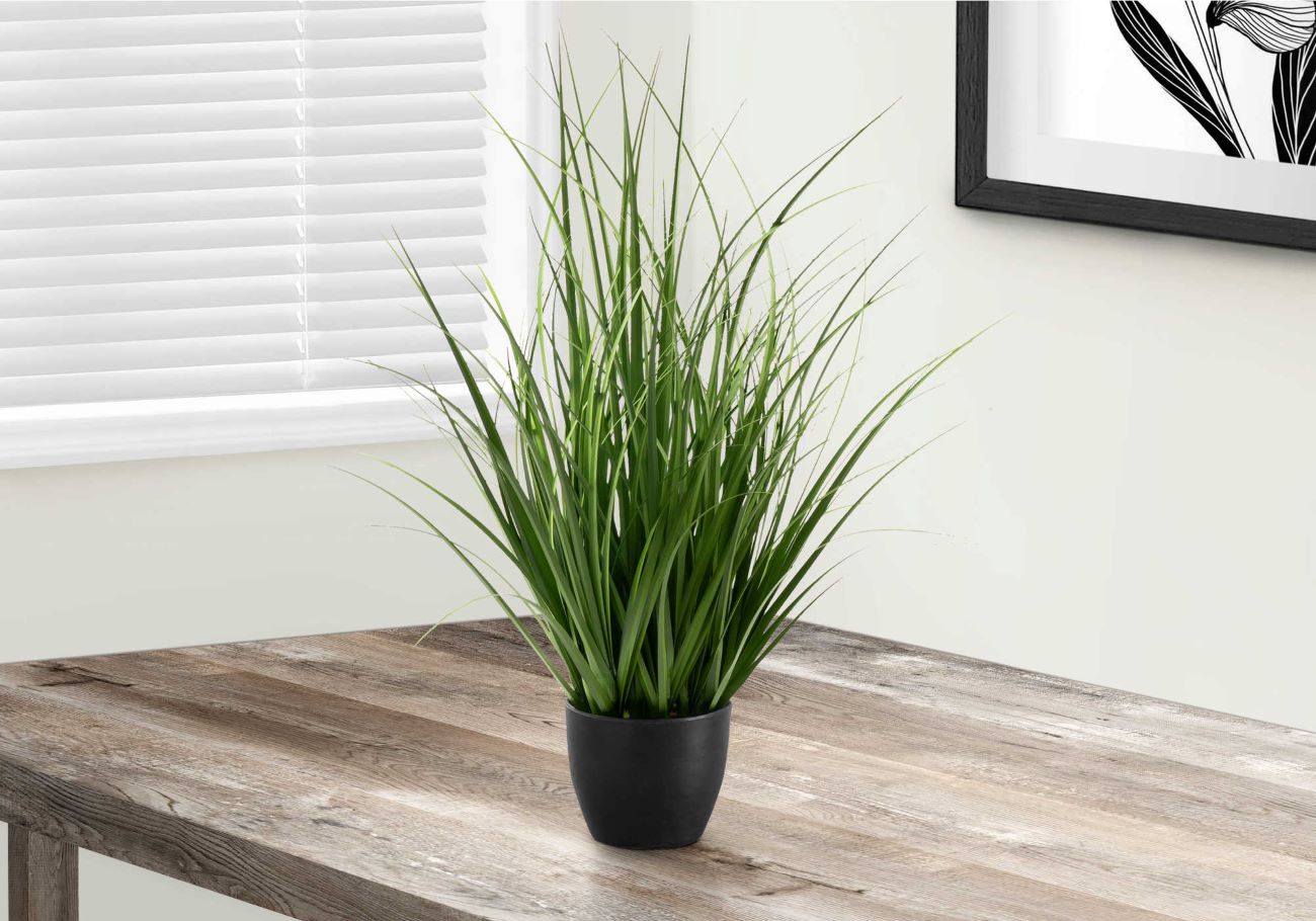 Artificial 23" Indoor Grass Plant in 4" Pot I 9575