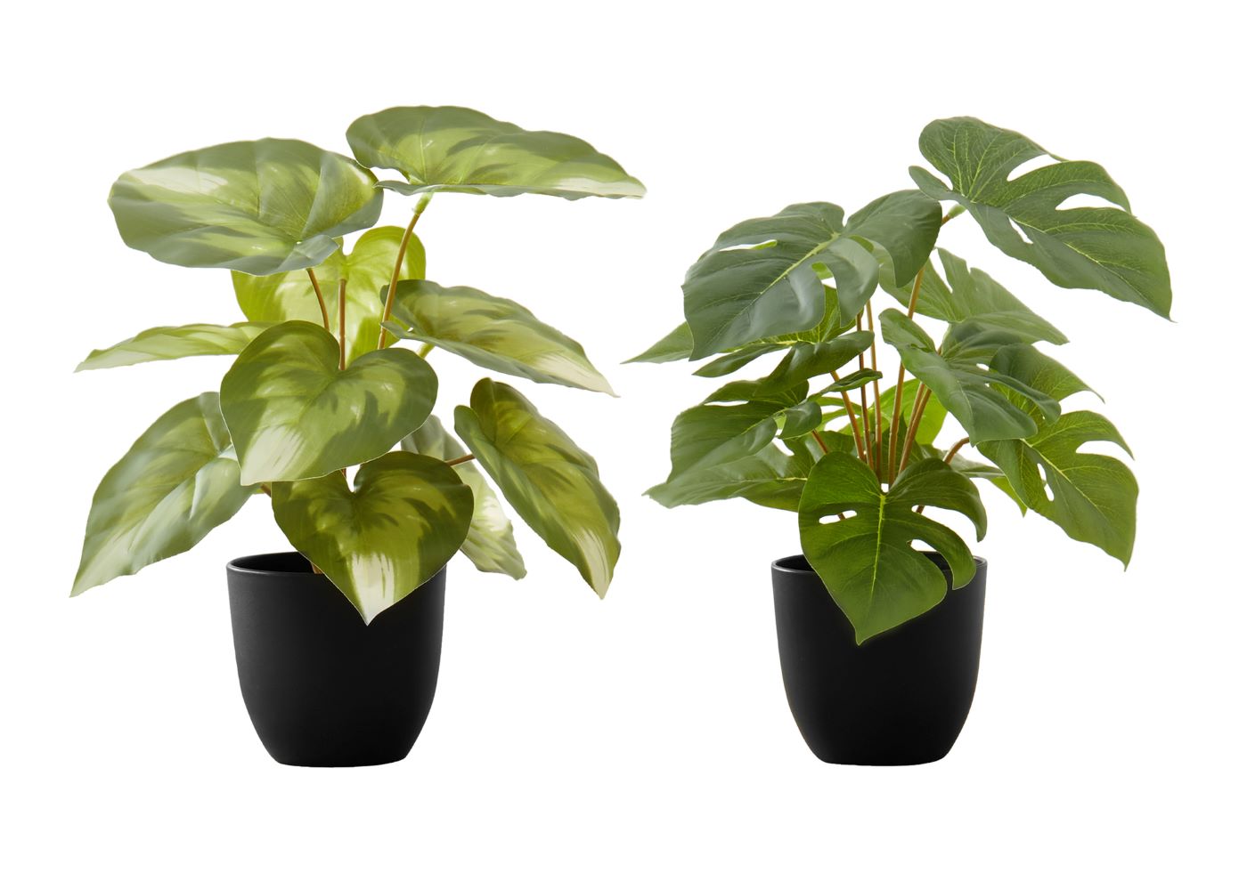 Artificial 13" Monstera/Calathea Plant in 4" Pot I 9584