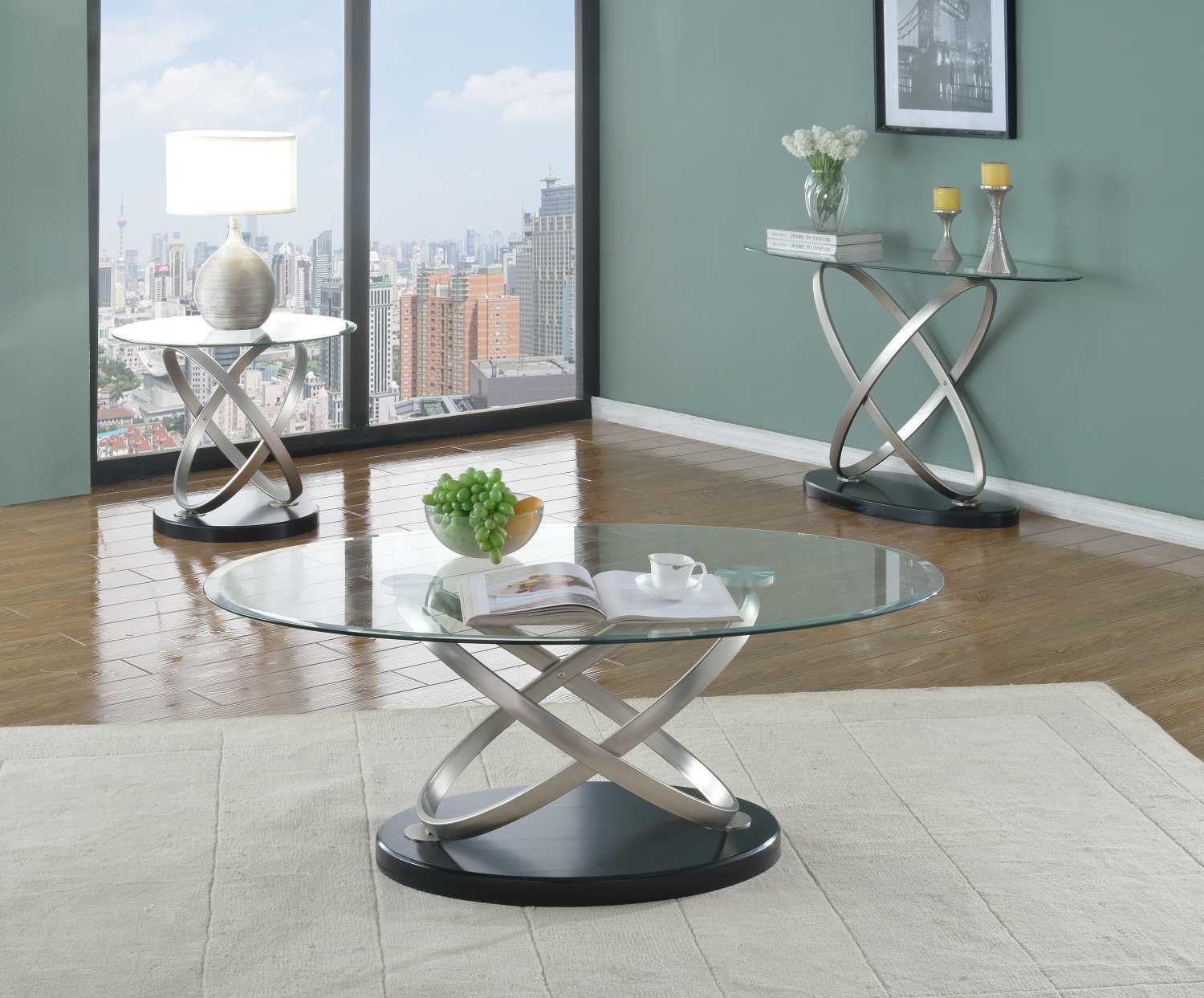 Black/Silver Chantal Coffee Set Collection SIC275
