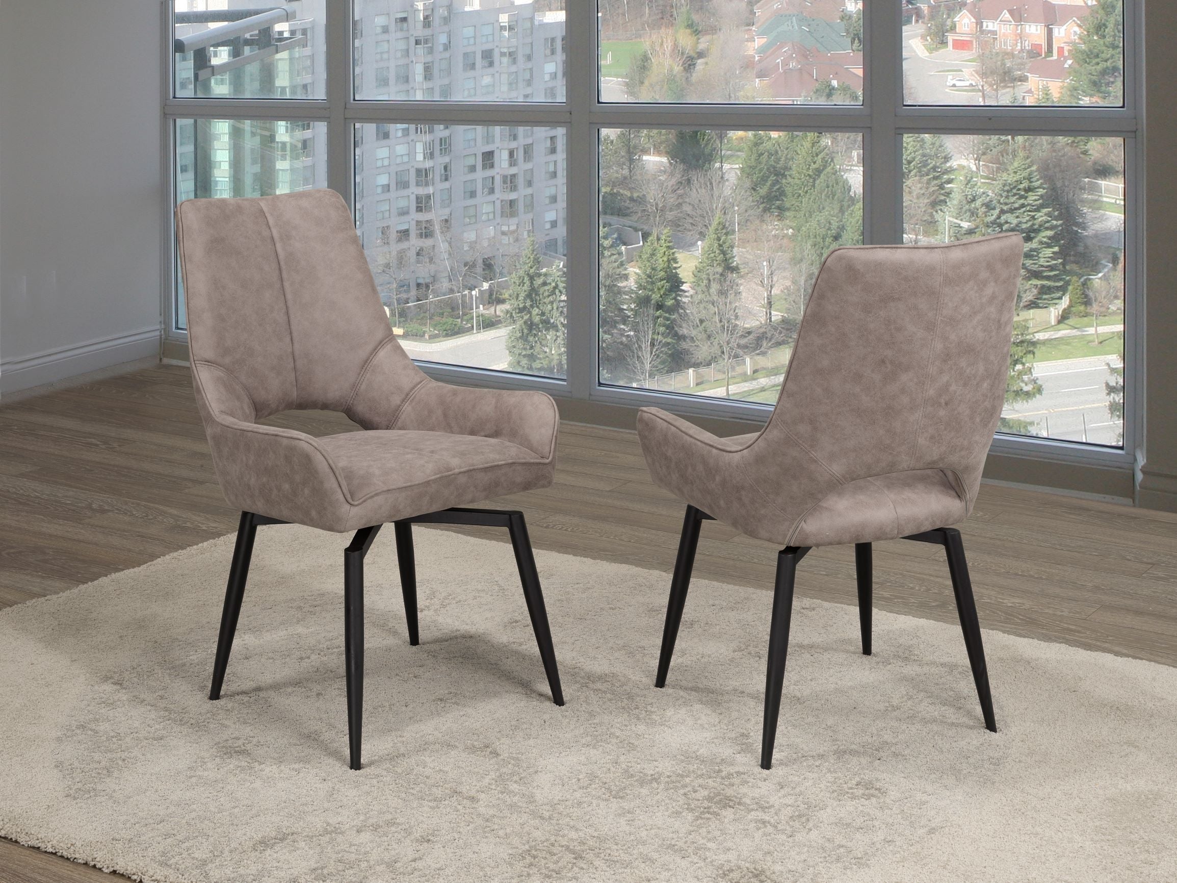 Electra Swivel Dining Chair C-1315Y-1 (Set of 2)