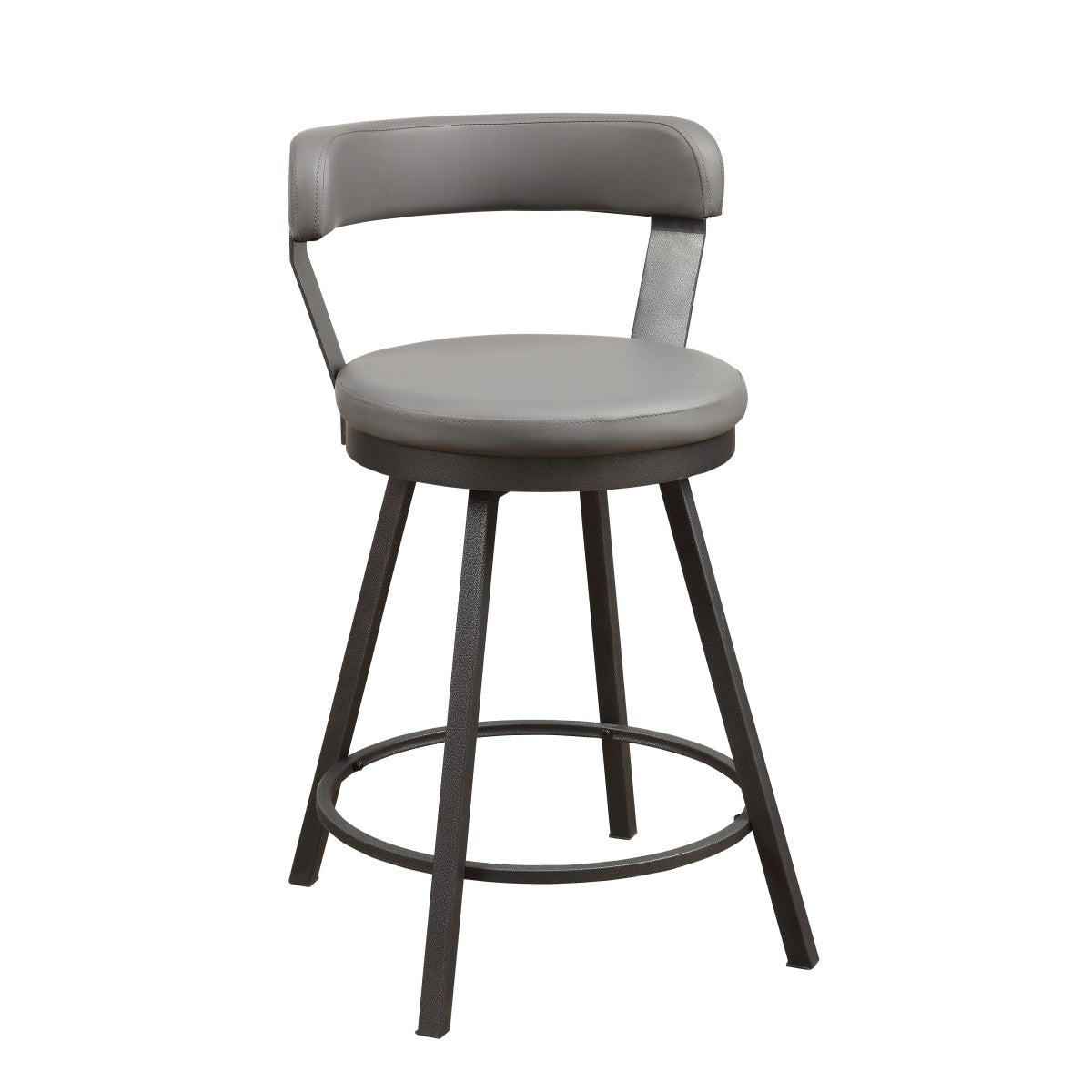 Swivel Counter Height Chair Grey 5566-24GY (Set of 2)