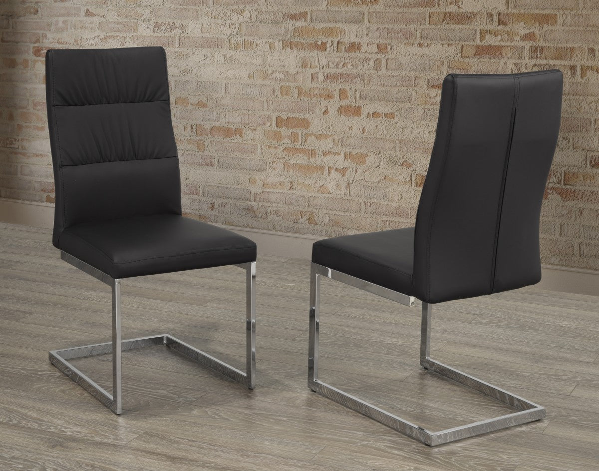 Dining Chair C-1175BLK SIL (Set of 2)