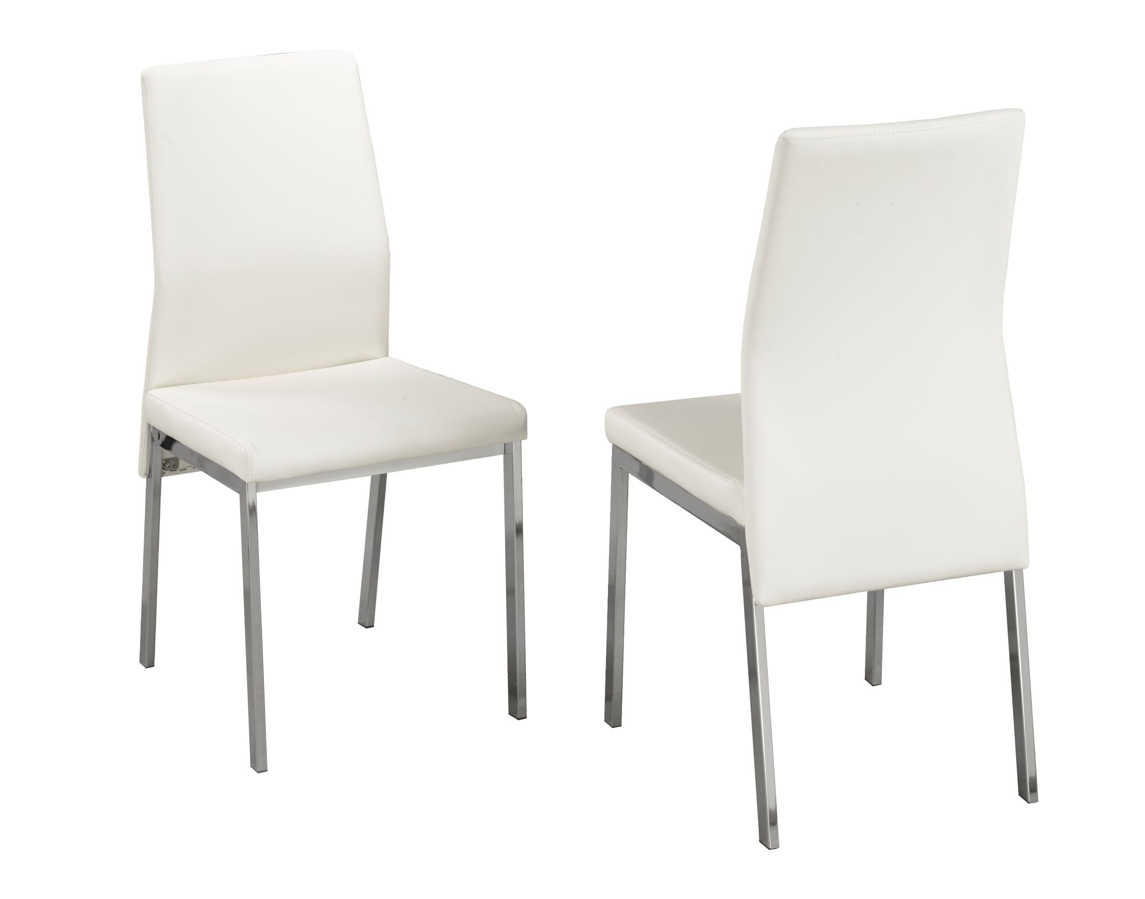 Amber White PU Dining Chair Set of 2 -  C-744-WH