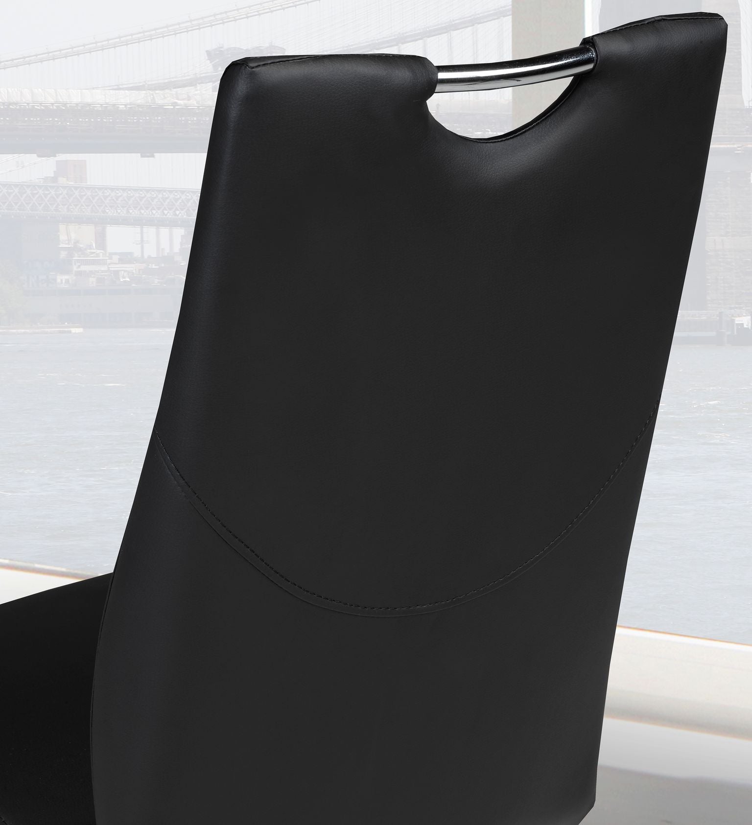 Poppy Dining Chair Black 2 PC Set